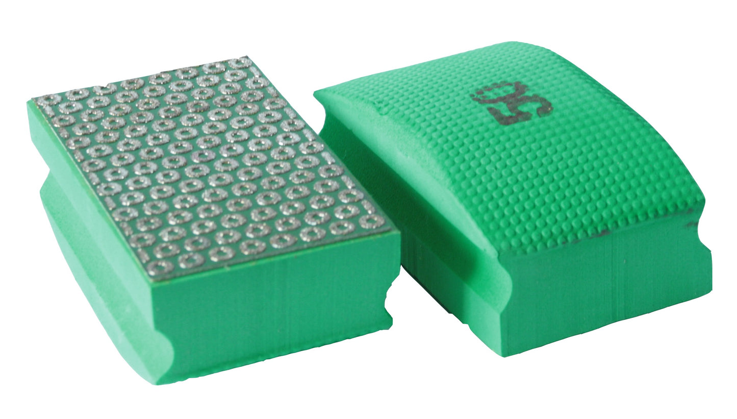 Diamant-Handschleifpad, K50, 55 x 90mm, grün